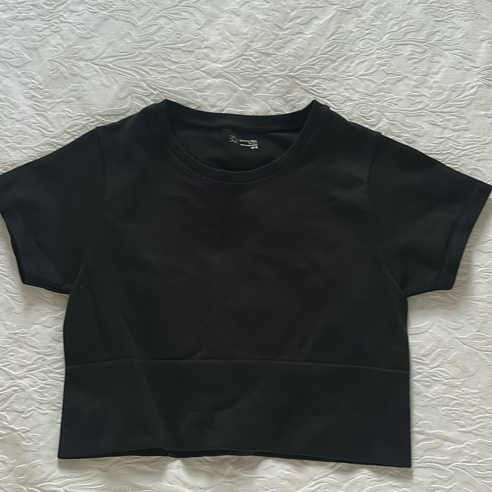 OFFLINE By Aerie Sidewalk Seamless Cropped T-Shirt